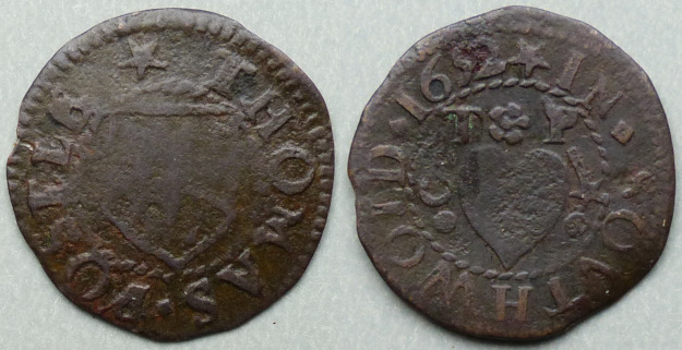Southwold, Thomas Postle 1652 farthing N4459